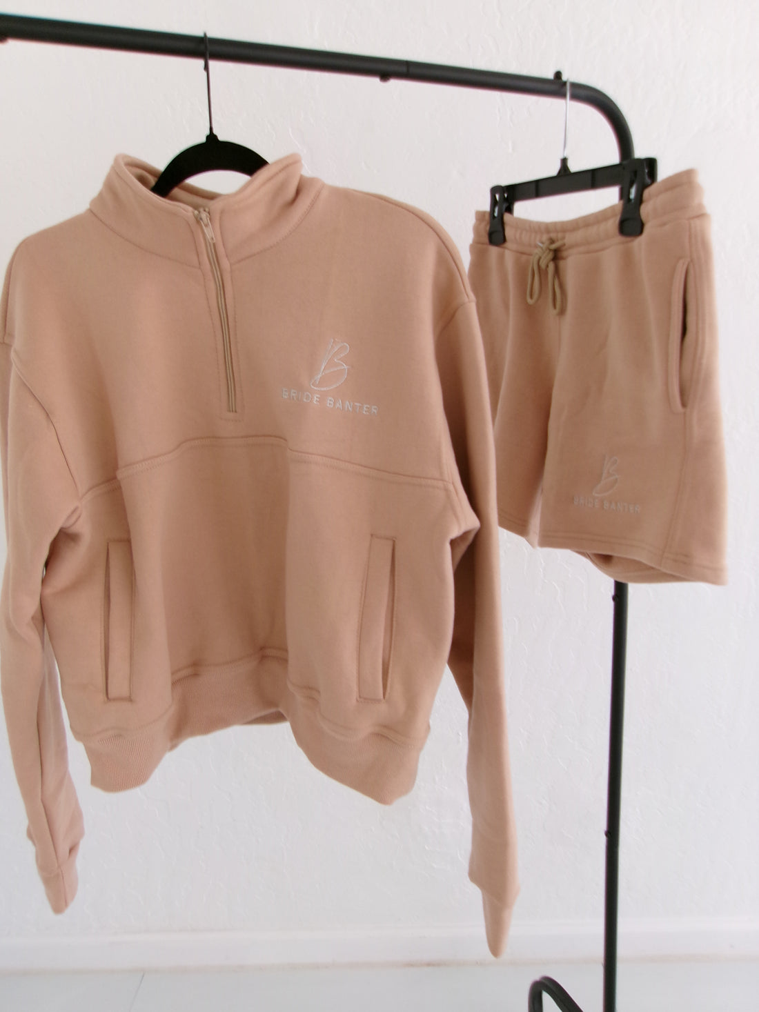 Better Half Set | Quarterzip & Shorts Desert Tan