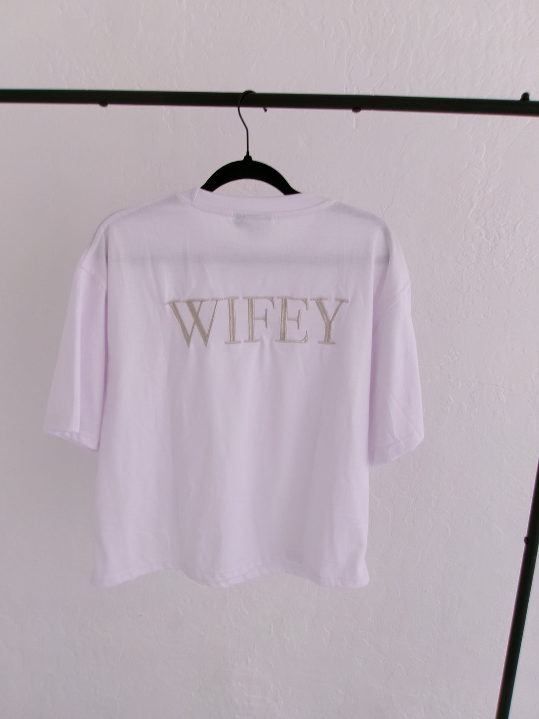 'Wifey on The Way' T Shirt | Pure White