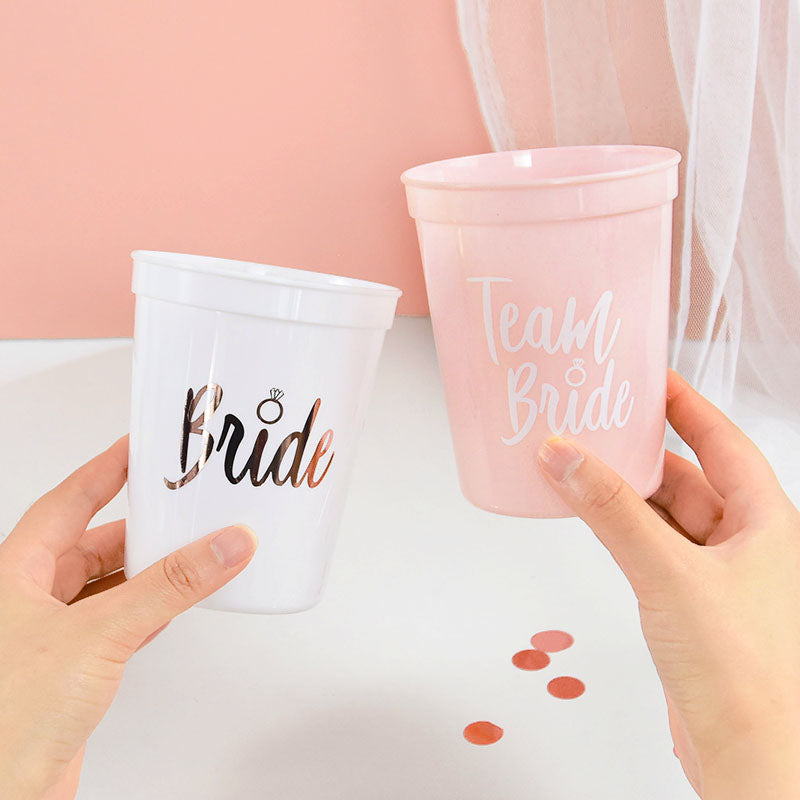 Bachelorette Party Team Bride Drinking Cup Set