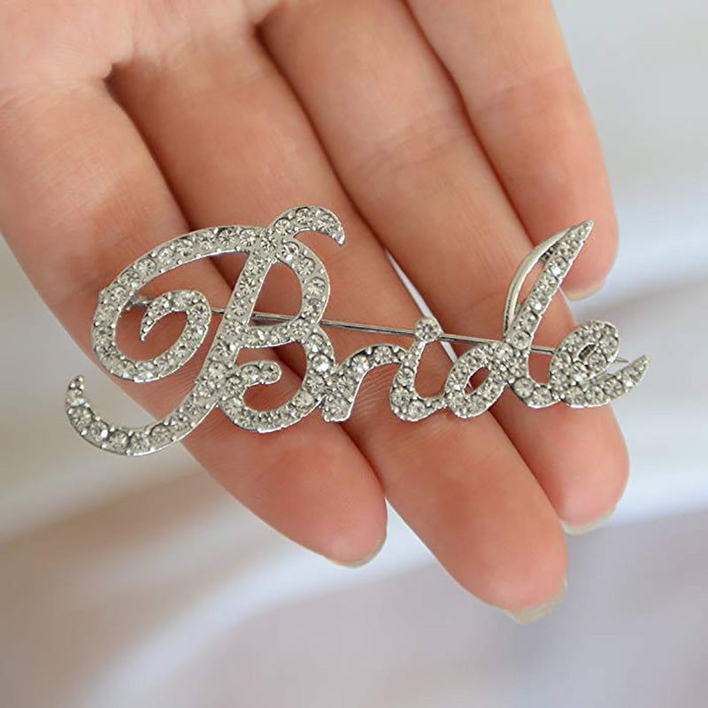 Blingy "Bride" Pin