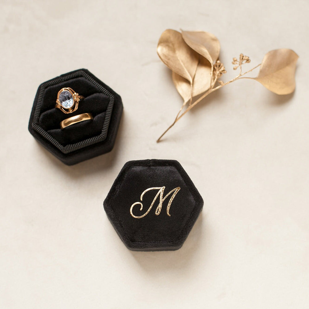 Custom Velvet Ring Box For Bride