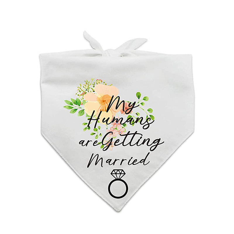 Engagement Announcement Pet Bandanas