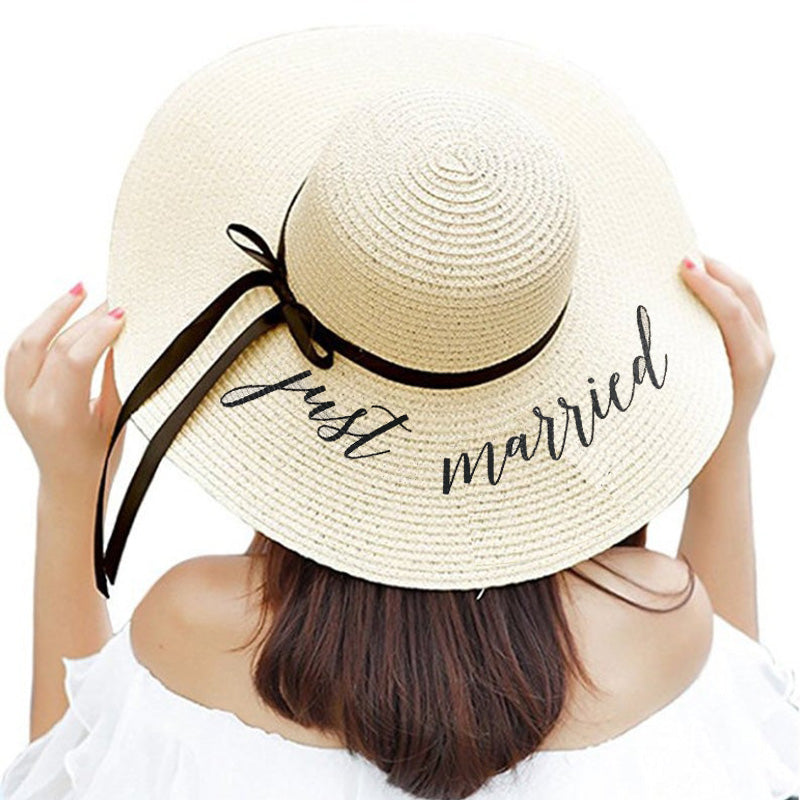 Honeymoon Floppy Hat | 'Just Married'